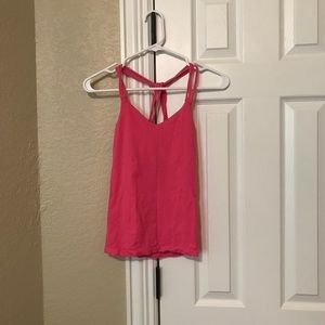 Bebe spandex athletic pink tank top